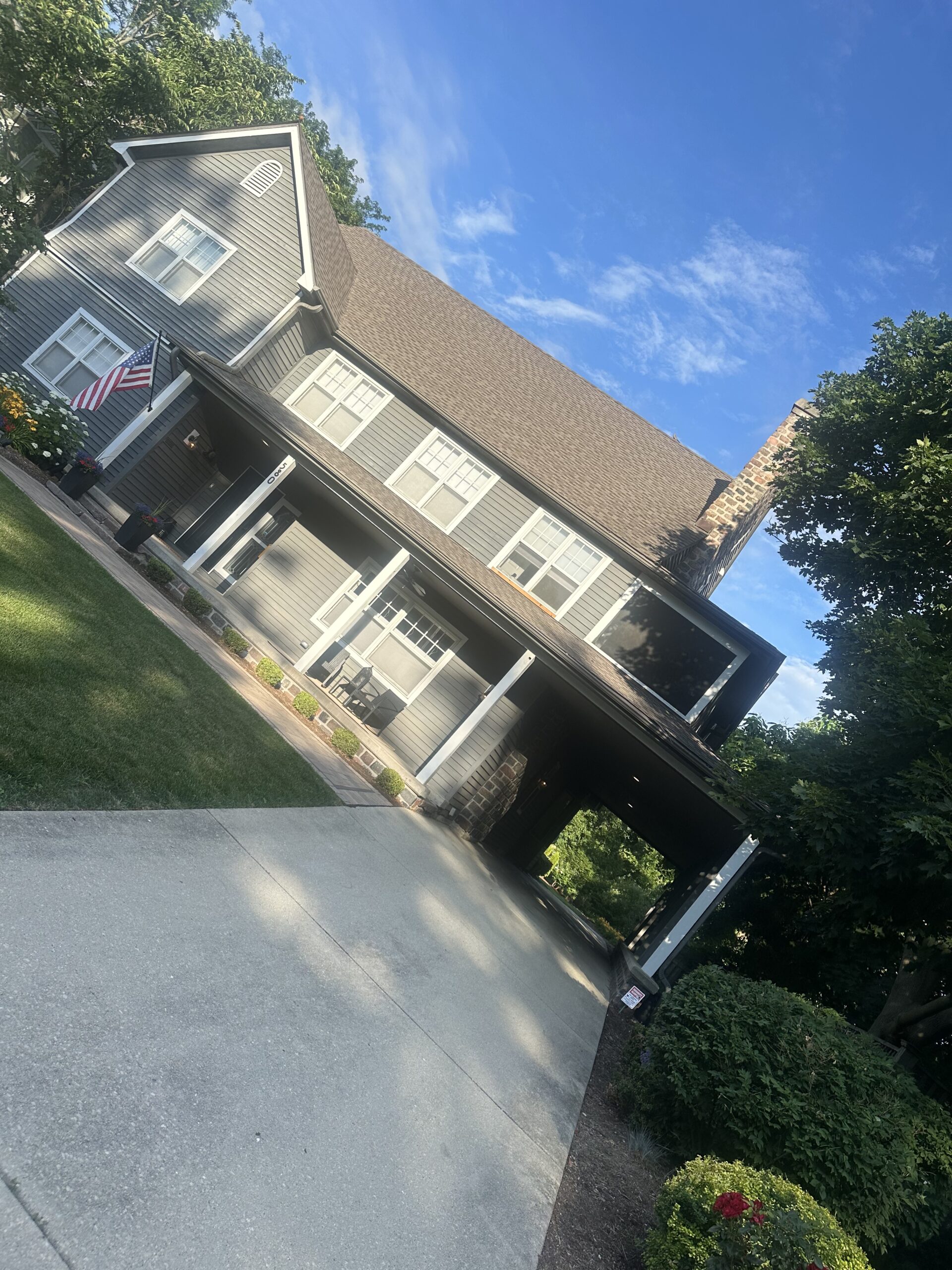 Storm damage roof repair